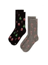 Lasocki Skarpety długie 2MB-001-AW23 (2-pack) Szary. Szare skarpety męskie Lasocki, bez wzorów, z materiału. Za 29.99 zł.