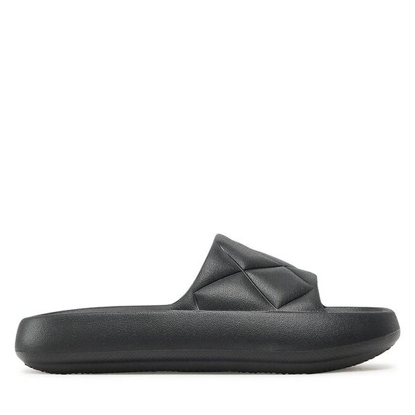 Klapki ONLY Shoes. Czarne klapki damskie ONLY Shoes, bez wzorów, bez obcasa, bez zapięcia. Za 69.99 zł.