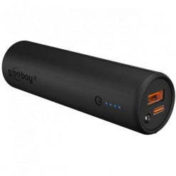 Goobay Bike Power Bank 5.0 (black, 5,000 mAh, Power Delivery, Quick Charge). Czarne powerbanki Goobay. Za 85.94 zł.