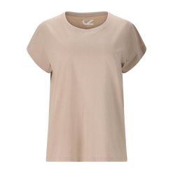 Koszulka damska Cruz Highmore. Brązowe bluzki damskie CRUZ, bez wzorów, sportowe, bez kołnierzyka, bez ramiączek. Za 94.00 zł.