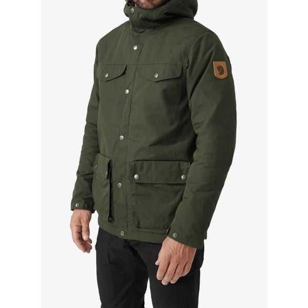 Kurtka męska Fjallraven Greenland Winter Jacket. Zielone kurtki męskie Fjällräven, na zimę, m, bez wzorów, sportowe, bez kaptura. Za 1,282.99 zł.