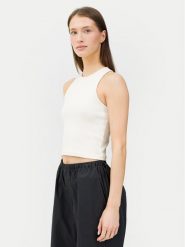 4F Top 4FWSS24TSLEF066 Écru Slim Fit. Topy damskie 4F, s, bez wzorów, z bawełny, bez kołnierzyka, bez ramiączek. Za 49.99 zł.