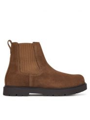 Birkenstock Sztyblety Highwood Slip On 1033155 Brązowy. Brązowe botki męskie Birkenstock, bez wzorów, ze skóry, bez obcasa, bez zapięcia. Za 854.99 zł.