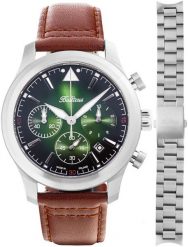 Zegarek męski Balticus BALFSQCHGRE-P brązowy. Brązowe zegarki męskie BALTICUS, bez wzorów. Za 2,790.00 zł.