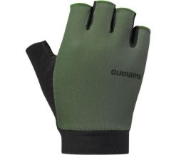Rękawiczki rowerowe EXPLORER, khaki. Zielone rękawiczki męskie Shimano, na lato, bez wzorów, z elastanu. Za 129.75 zł.