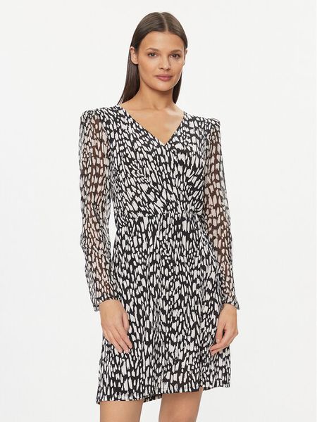 Morgan Sukienka codzienna 241-RLUISA Czarny Regular Fit. Czarne sukienki damskie Morgan, na co dzień, bez wzorów, z syntetyku, bez kołnierzyka, bez ramiączek, proste. Za 189.99 zł.