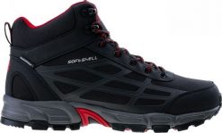 Buty trekkingowe męskie Hi-Tec czarne r. 41. Czarne trekkingi męskie Hi-tec, bez zapięcia. Za 224.98 zł.