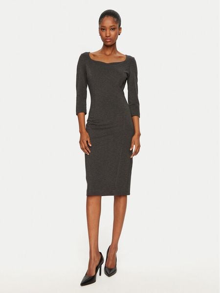 Rinascimento Sukienka codzienna CFC0122084003 Szary Regular Fit. Szare sukienki damskie Rinascimento, na co dzień, s, bez wzorów, z wiskozy, bez kołnierzyka, bez ramiączek, proste. Za 389.99 zł.