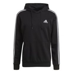 Bluza z Kapturem Essentials 3-Stripes Rozmiar XL Czarny - GK9062. Białe bluzy męskie Adidas, m, bez wzorów, z kapturem, na fitness i siłownię. Za 195.00 zł.