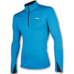 Sensor bluza męska Merino Wool 330 stójka, niebieska XL. Niebieskie bluzy męskie Sensor, m, bez wzorów, z wełny, sportowe, bez ramiączek, bez kaptura. W wyprzedaży za 200.00 zł.