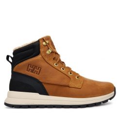 Trekkingi Helly Hansen. Brązowe botki męskie Helly Hansen, bez wzorów, sportowe, bez obcasa, bez zapięcia. Za 579.99 zł.