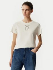 JOOP! T-Shirt Tamme 30103725 Biały Slim Fit. Białe t-shirty damskie JOOP!, bez wzorów, z bawełny, bez kołnierzyka, bez ramiączek. Za 379.99 zł.