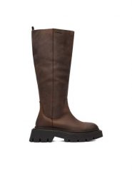 G-Star Raw Kozaki CEO-WI34-JOSIA-01 Brązowy. Brązowe kozaki damskie G-Star Raw, bez wzorów, ze skóry, bez obcasa, na płaskiej podeszwie, bez zapięcia. Za 649.99 zł.