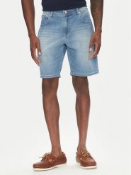 Hechter Paris Szorty jeansowe 26655 151362 Niebieski Regular Fit. Niebieskie szorty męskie Hechter Paris, bez wzorów, z bawełny. Za 219.99 zł.