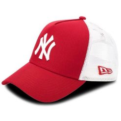 Czapka z daszkiem New Era. Czerwone czapki damskie New Era, bez wzorów. Za 119.99 zł.