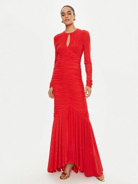 ROTATE Sukienka wieczorowa 114439 Czerwony Regular Fit. Czerwone sukienki damskie ROTATE, bez wzorów, z syntetyku, wizytowe, bez kołnierzyka, bez ramiączek. Za 669.99 zł.