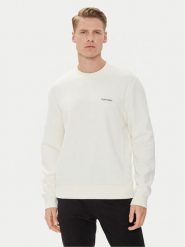 Calvin Klein Bluza Micro Logo K10K109926 Écru Regular Fit. Bluzy męskie Calvin Klein, m, bez wzorów, z syntetyku, bez ramiączek, bez kaptura. Za 259.99 zł.