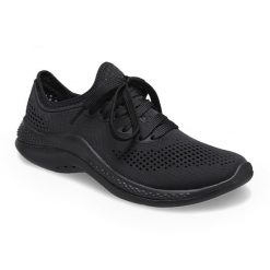 Buty damskie Crocs LiteRide 360 Pacer. Czarne obuwie sportowe damskie Crocs, bez wzorów, bez zapięcia. Za 203.99 zł.
