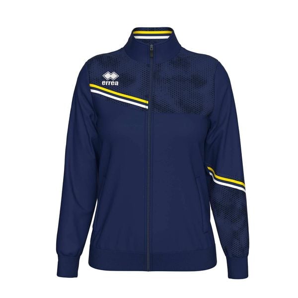 Bluza Errea Estella Giubbino Ad Damskie. Niebieskie bluzy damskie ERREA, m, bez wzorów, z materiału, sportowe, bez ramiączek, bez kaptura. Za 221.70 zł.
