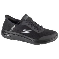 Buty sportowe męskie, Slip-ins: Arch Fit 2.0 - Simplicity 2. Czarne buty sportowe męskie Skechers, bez wzorów, bez zapięcia. Za 419.99 zł.