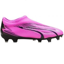 Buty sportowe do piłki nożnej Puma ULTRA MATCH LL. Czarne obuwie sportowe damskie Puma, bez wzorów, bez zapięcia, do piłki nożnej. W wyprzedaży za 159.00 zł.