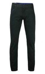 Spodnie Męskie, Chinosy, 100% BAWEŁNA, Kolorowe Wykończenia, Czarne. Czarne eleganckie spodnie męskie Chiao, bez wzorów, z bawełny. Za 169.00 zł.