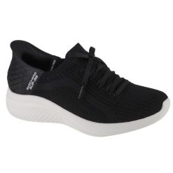 Tenisówki Skechers Model Slip-ins: Ultra Flex 3.0 Tonal Stretc Kolor Czarny. Czarne obuwie sportowe damskie Skechers, bez wzorów, z tkaniny, bez zapięcia. Za 349.99 zł.