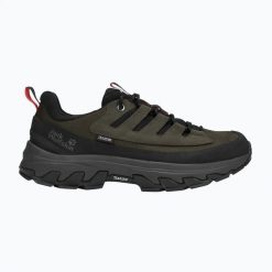 Buty trekkingowe męskie Jack Wolfskin Apex Hike Texapore Low. Brązowe trekkingi męskie Jack Wolfskin, bez zapięcia. Za 739.99 zł.