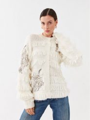 TWINSET Kardigan 232TP3130 Écru Regular Fit. Kardigany damskie Twinset, xxl, bez wzorów, z syntetyku, bez kołnierzyka. Za 1,149.00 zł.