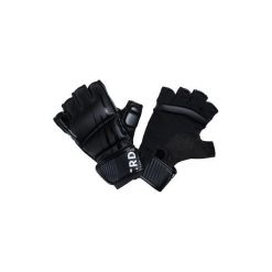 Rękawiczki do cardio-boxingu CRD 500 czarne. Czarne rękawiczki męskie OUTSHOCK, bez wzorów, z materiału. Za 99.99 zł.