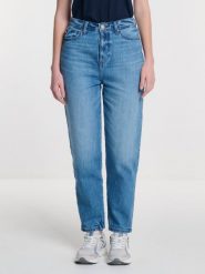 Jeansy damskie mom jeans z kolekcji Authentic niebieskie Silla 363. Niebieskie jeansy damskie BIG STAR, bez wzorów, z denimu, eleganckie, z podwyższonym stanem. W wyprzedaży za 229.99 zł.