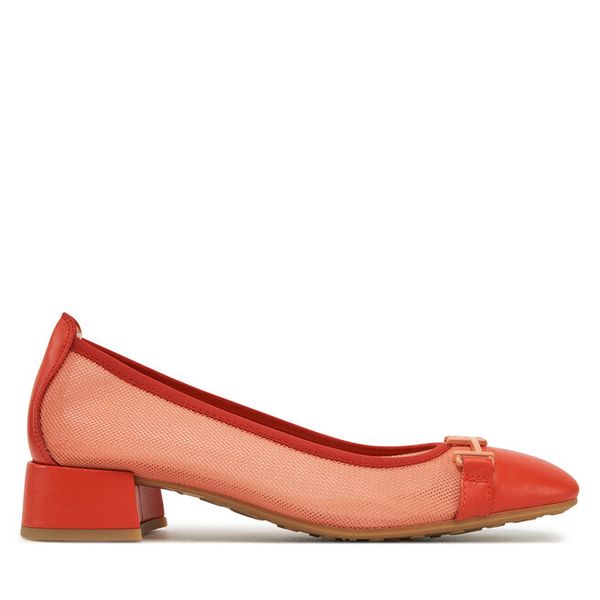 Półbuty Hispanitas. Pomarańczowe półbuty damskie Hispanitas, bez wzorów, bez obcasa, na obcasie, bez zapięcia. Za 309.99 zł.