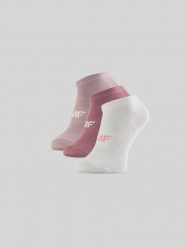 4F Skarpetki krótkie (3-pack) damskie - multikolor 35-38. Skarpetki damskie 4F, bez wzorów, z bawełny. Za 49.99 zł.