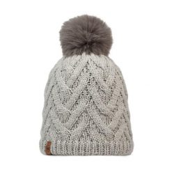 Czapka BUFF KNITTED & FLEECE BAND BEANIE CARYN CRU. Białe czapki damskie Buff, na zimę, bez wzorów, sportowe. Za 159.99 zł.