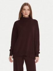 Kontatto Sweter 3M0822C Brązowy Relaxed Fit. Brązowe swetry nierozpinane damskie Kontatto, m, bez wzorów, z syntetyku, bez kołnierzyka, bez ramiączek. Za 319.99 zł.