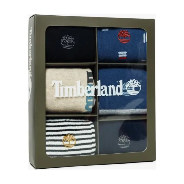 Timberland Skarpety 6Pk Tbl Geo Stripe Crew , multicolor, rozmiar M. Skarpety męskie Timberland, bez wzorów, z bawełny. W wyprzedaży za 79.99 zł.