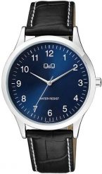 Zegarek męski QQ C08A-012P czarny. Czarne zegarki męskie Q&Q, bez wzorów. Za 122.00 zł.