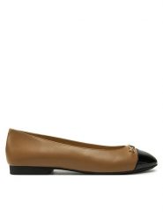MICHAEL Michael Kors Baleriny Rebeca Flex Ballet 40F4RBFP1L Brązowy. Brązowe balerinki damskie MICHAEL Michael Kors, bez wzorów, ze skóry, bez obcasa, bez zapięcia. Za 619.99 zł.