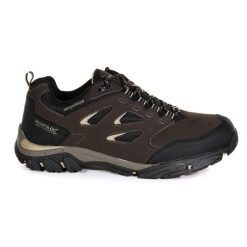 Buty trekkingowe męskie Holcombe IEP Low Regatta. Brązowe trekkingi męskie Regatta, z poliesteru, bez zapięcia. W wyprzedaży za 286.25 zł.