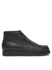 Calvin Klein Trzewiki HM0HM01583 Czarny. Czarne botki męskie Calvin Klein, bez wzorów, ze skóry, bez obcasa, bez zapięcia. Za 639.99 zł.