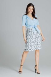 Plisowana Midi Spódnica - Wzór 114. Białe spódnice damskie Figl, m, bez wzorów, z elastanu, midi, rozkloszowane. Za 189.00 zł.
