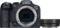 Aparat Canon EOS R7 + adapter EF-EOS R (5137C020AA). Aparaty bezlusterkowce Canon. Za 6,288.17 zł.
