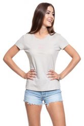 MUSTANG T SHIRT DAMSKI Alexia C Print Dove 1009807 4025. Szare t-shirty damskie Mustang, s, bez wzorów, bez kołnierzyka, bez ramiączek. W wyprzedaży za 39.99 zł.