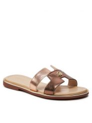 Liu Jo Klapki Sally 716 4A4711 EX013 Brązowy. Brązowe klapki damskie Liu Jo, bez wzorów, ze skóry, bez obcasa, bez zapięcia. Za 239.99 zł.