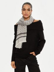 Guess Chusta AW5249 VIS03 Szary. Szare rękawiczki damskie Guess, z aplikacjami, z materiału. Za 269.99 zł.
