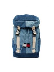 Tommy Jeans Plecak Tjm Denim Patchwork Backpack AM0AM14268 Niebieski. Niebieskie plecaki męskie Tommy Jeans, bez wzorów, z denimu. Za 699.99 zł.