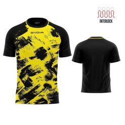 T-shirt Givova Art Sports Unisex Żółto-Czarny 2XS. Czarne t-shirty damskie Givova, xs, bez wzorów, z poliesteru, sportowe, bez kołnierzyka, bez ramiączek. Za 84.50 zł.
