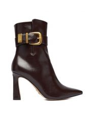 Steve Madden Botki Stashed SM11004780 Brązowy. Brązowe botki damskie Steve Madden, bez wzorów, ze skóry, bez obcasa, na słupku, bez zapięcia. Za 689.99 zł.