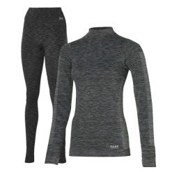 Heat Keeper zestaw termiczny Damskie Premium - koszulka + legginsy termoaktywne. Czarne legginsy damskie HEAT KEEPER, bez wzorów. W wyprzedaży za 199.99 zł.