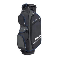 Torba na wózek golfowy Wilson Golf Nexus. Czarne swetry męskie Wilson, bez wzorów, z materiału, eleganckie, bez kołnierzyka, bez ramiączek. Za 920.50 zł.